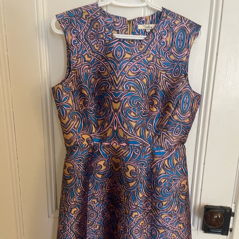 Unique shift dress.